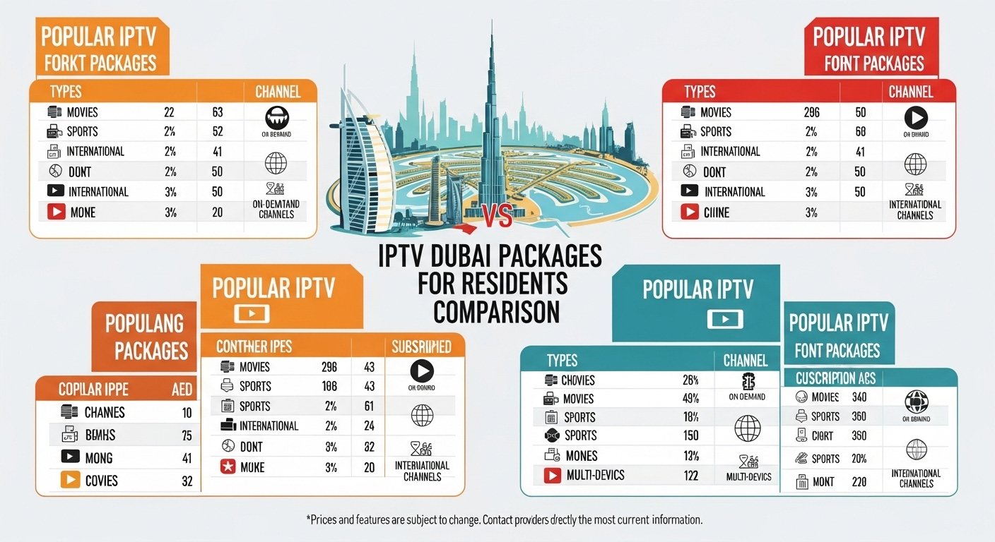 compare IPTV Dubai packages