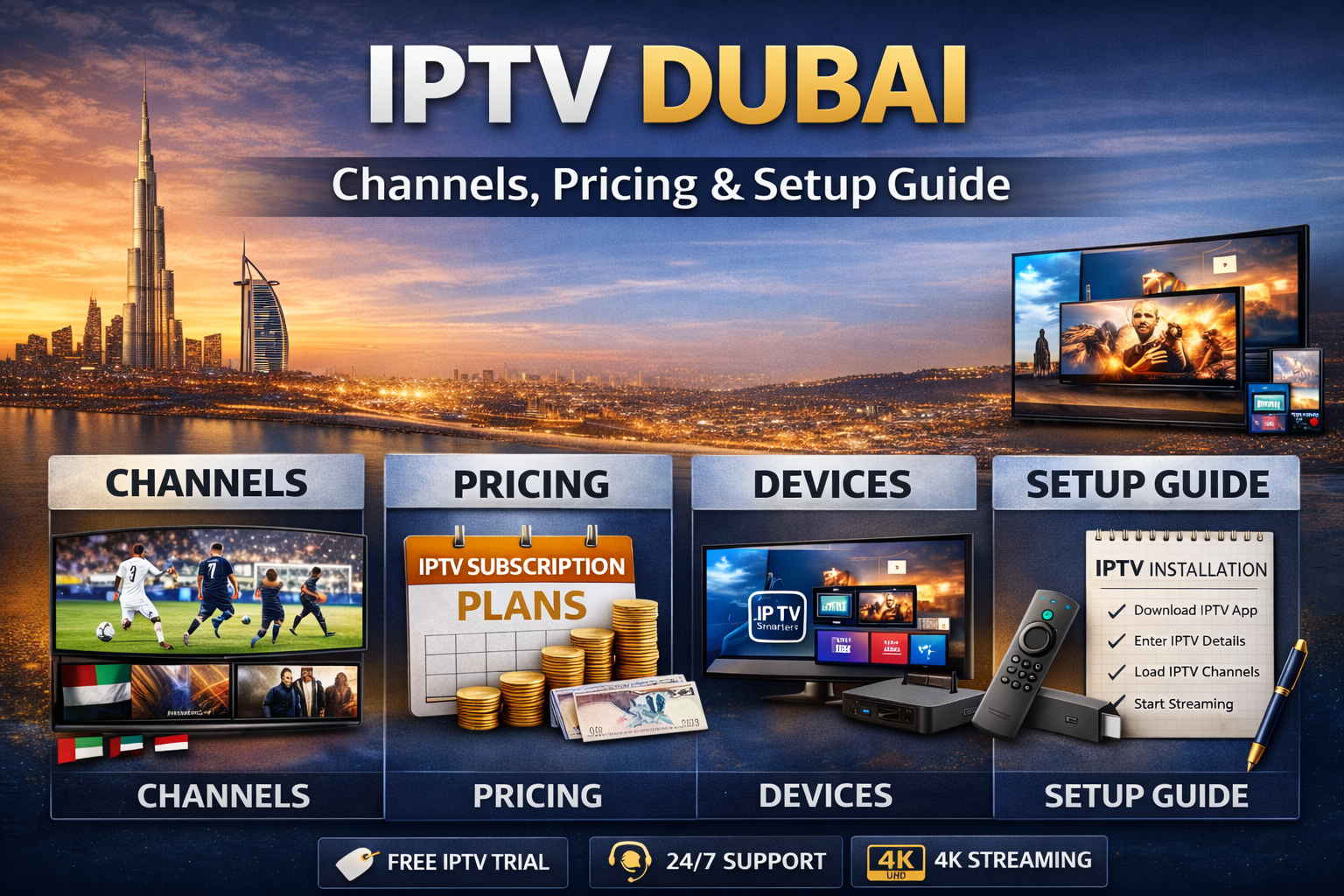 IPTV Dubai channels pricing setup