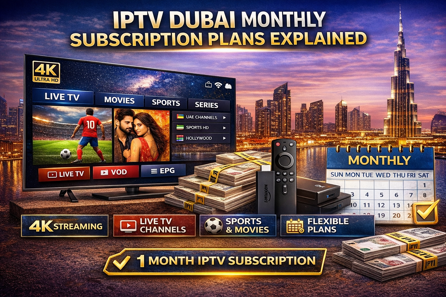 IPTV Dubai Monthly Subscription