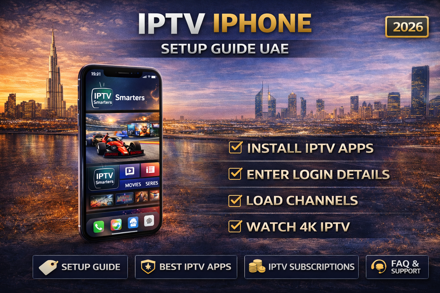 IPTV iPhone Setup UAE