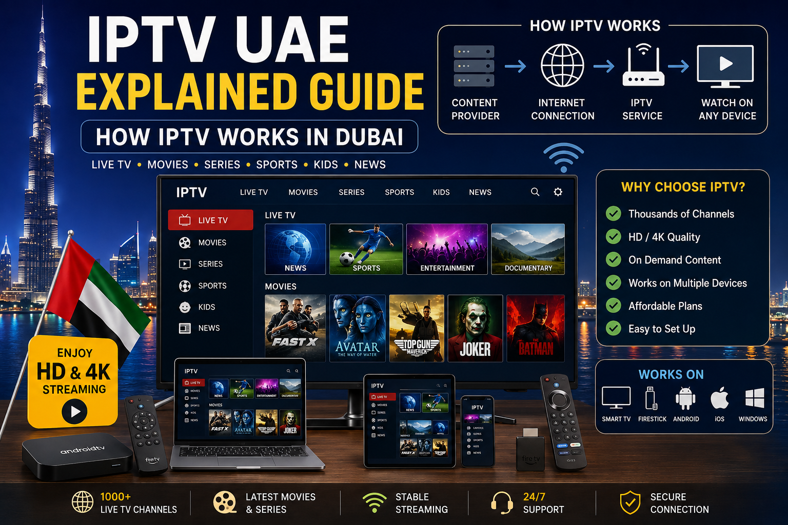 IPTV UAE Explained Guide