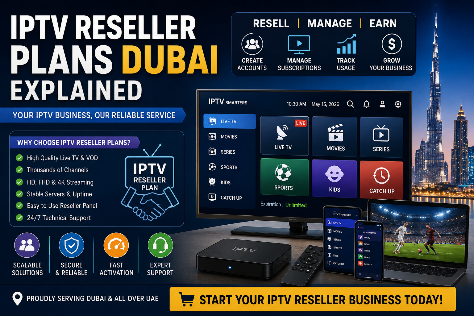 IPTV Reseller Plans Dubai